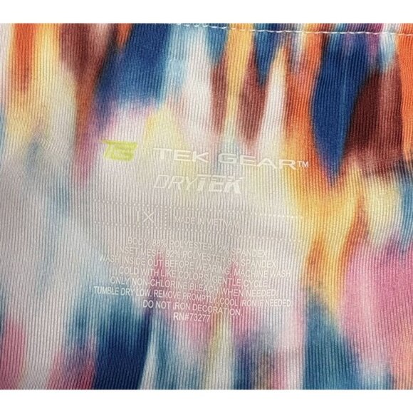 TEK GEAR Dry TEK Leggings Purple Black Teal Yoga Capri Pants Plus Size 1X - Picture 3 of 6